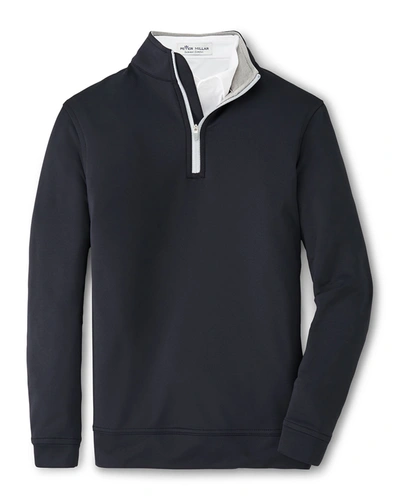 Peter Millar Boys' Perth Youth Quarter Zip Jumper - Little Kid, Big Kid In Black