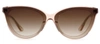 Krewe Monroe Nylon Pink Cat Eye Sunglasses In Brown