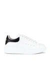 Alexander Mcqueen Alexander Mc Queen White And Blue Navy Oversized Sneakers In White & Black