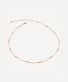 MONICA VINADER ROSE GOLD PLATED VERMEIL SILVER 18-20' TRIPLE BEADED CHAIN NECKLACE,000732122