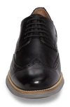 Cole Haan Original Grand Wingtip Derby In Black/ Ironstone