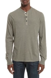 Rag & Bone Classic Slim Fit Henley In Sage