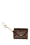 Aimee Kestenberg Ashley Leather Pouch In Brown Cheetah Hairca