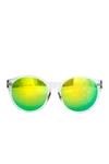 Aqs Daisy 53mm Rounded Sunglasses In Clear/green