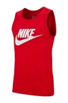 Nike Icon Futura Tank Top In Red In 657 University Red/white
