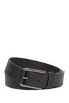 Joe's Oil Tanned Leather Wrapped Buckle Belt In Black