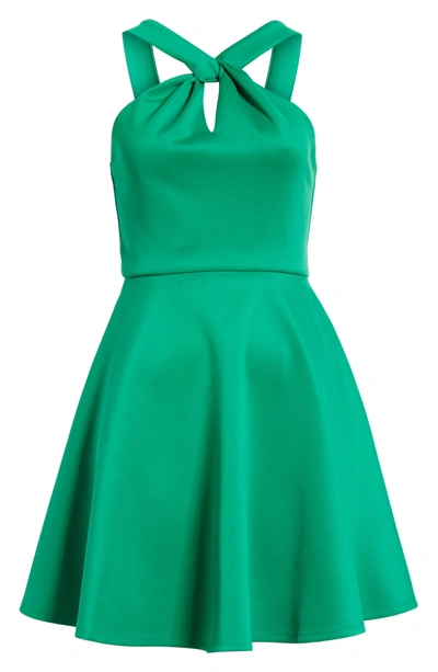 ted baker skater dress green Ted Baker Fellama Scalloped Bardot Skater Dress, Bright Green