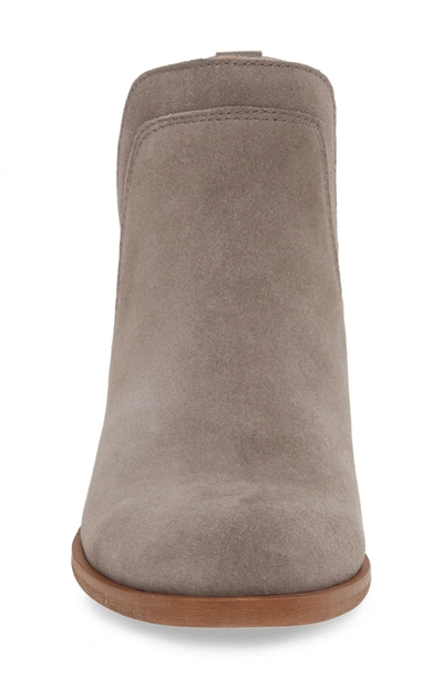 Lucky Brand Bebhina Side Notch Bootie In Titanium Suede