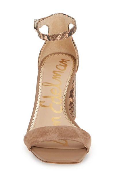 Sam Edelman Daniella Ankle Strap Sandal In Praline Multi Leather