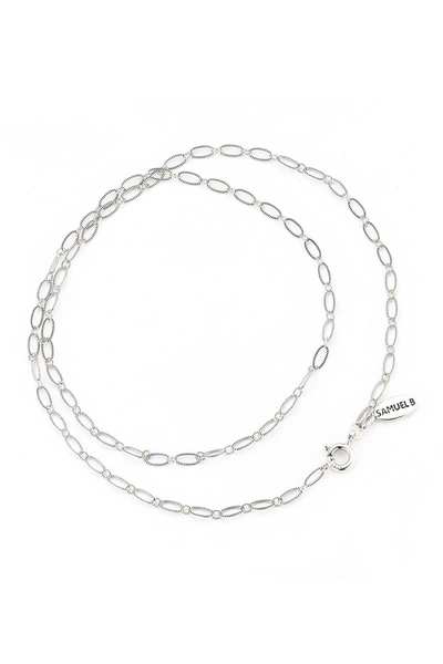 Samuel B. Sterling Silver Oval Link Necklace