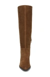 Naturalizer Fae Womens Wide Calf Knee-high Boots In Saddle Tan Suede