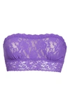 Hanky Panky 'signature Lace' Bandeau Bra In Vibrant Violet Purple