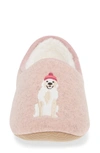 Joules Slippet Faux Fur Lined Slipper In Gold Dog