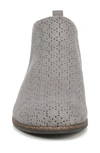 Dr. Scholl's Rate Perforated Bootie In Dark Shadow Perforated Fabric