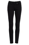 Rag & Bone Cate Mid-rise Skinny Stretch-denim Jeans In No Fade Black