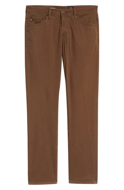 Ag Everett Sud Print Slim Straight Pants In Jot Dark Bayou