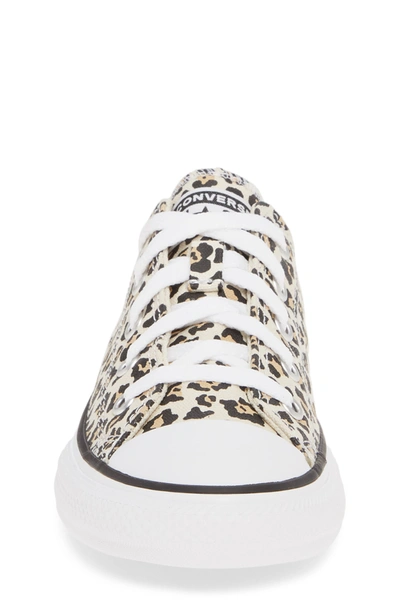 Converse Kids' Chuck Taylor® All Star® Leopard Spot Low Top Sneaker In Black/ Driftwood/ Light Fawn