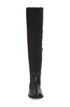 Amalfi By Rangoni Ernesta Over The Knee Boot In Black Stretch Fabric