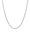 BEST SILVER STERLING SILVER TWISTED CHAIN NECKLACE