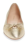 Stuart Weitzman Gabby Bow Flat In Platino