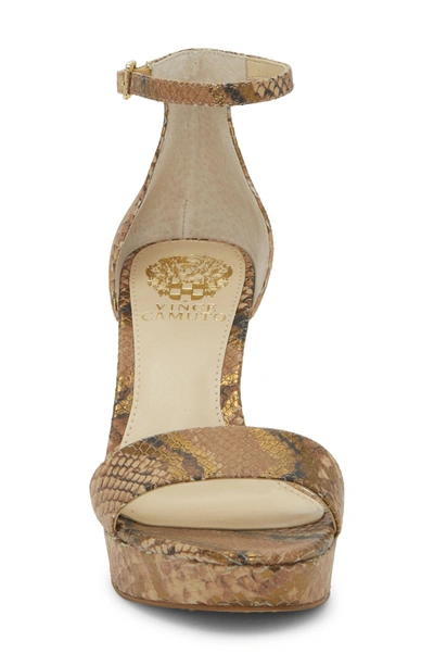 Vince Camuto Sathina Sandal In Penny Leather