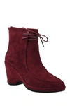L'amour Des Pieds Olesia Boot In Mulberry Suede