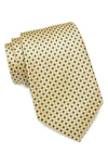 Tommy Hilfiger Men's Micro-pattern Neat Silk Tie In Yellow