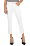 KUT FROM THE KLOTH KUT FROM THE KLOTH KELSEY HIGH WAIST RAW HEM ANKLE FLARE JEANS
