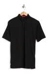Burnside Classic Short Sleeve Polo Shirt In Black