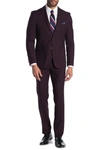 Soul Of London Two-piece Suit In 85 Burgundy