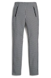 Rag & Bone Simone Gingham Slim Crop Pants In Black/ White Gingham