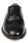 Thomas & Vine Franklin Wingtip Derby In Black/ Black