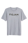 Travismathew Rolling On In Graphic Tee In Heather Skipper