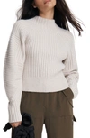 Rag & Bone Oakes Mock Neck Merino Wool Sweater In Turtledove