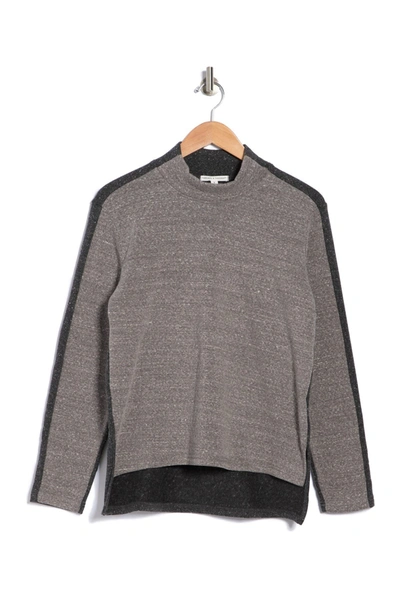 Threads 4 Thought Alessia Colorblock Top In Heather Grey/heather Black