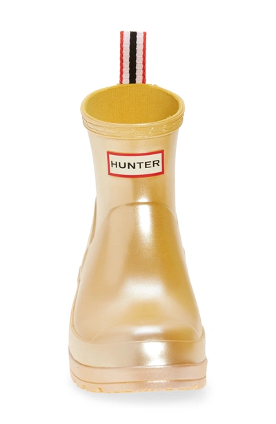 Hunter Original Short Nebula Play Rain Boot In Sunflower