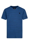 Hurley Kids' Streaky V-neck T-shirt In C3rpacific