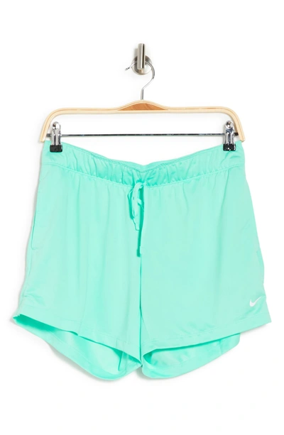 Nike Dri-fit Attack Women's Training Shorts In Green Glow,white