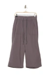 Supplies By Union Bay Dennie Double Face Gauze Crop Pants In Lt Galaxy Grey