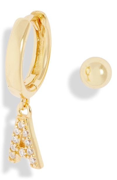 Argento Vivo Mismatched Hoop & Stud Earrings In Gold - K
