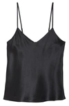 Nordstrom Silk Camisole In Black