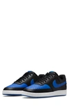 Nike Men's Court Vision Low Casual Sneakers From Finish Line In Black/game Royal-white