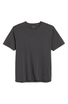 Frame Round-neck Cotton T-shirt In Faded Noir