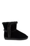 Sugar Poppy Faux Fur Lined Ankle Winter Boot In Black Microsde