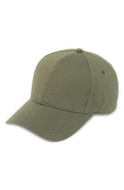 Melrose And Market Knit Baseball Cap In Olive Sarma