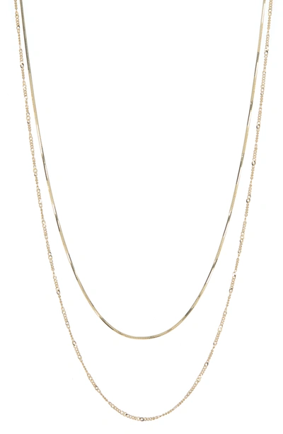 Argento Vivo Layered Mixed Chain Necklace In Gold
