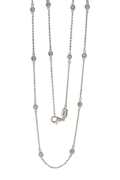 Suzy Levian 14k White Gold Diamond Layering Necklace