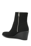 Adrienne Vittadini Vito Suede Wedge Bootie In Black Su