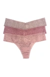 Felina Lace Thong In Nostlgia Rose/sphinx/pale Mve