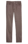Ag Tellis Slim Fit Houndstooth Jeans In Scotsman Spiced Rum